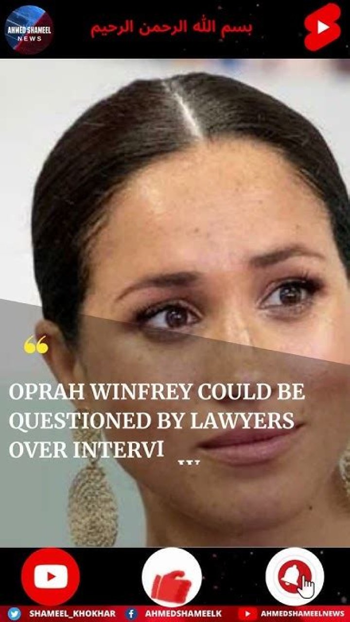 
Oprah Winfrey could be questioned by lawyers over interview with Meghan, Harry 